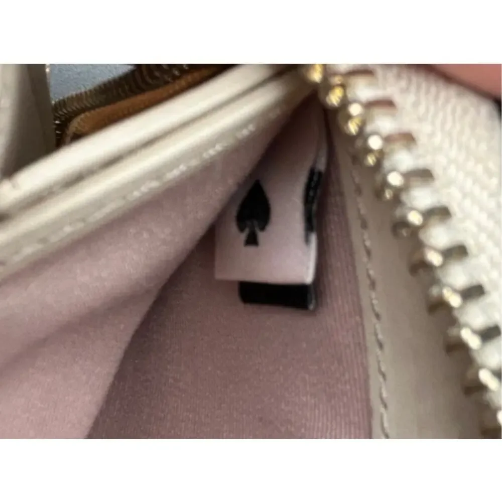 Kate Spade Petal Zip Continental Wallet Saffiano Floral Appliqué Garden Party - Picture 6 of 7